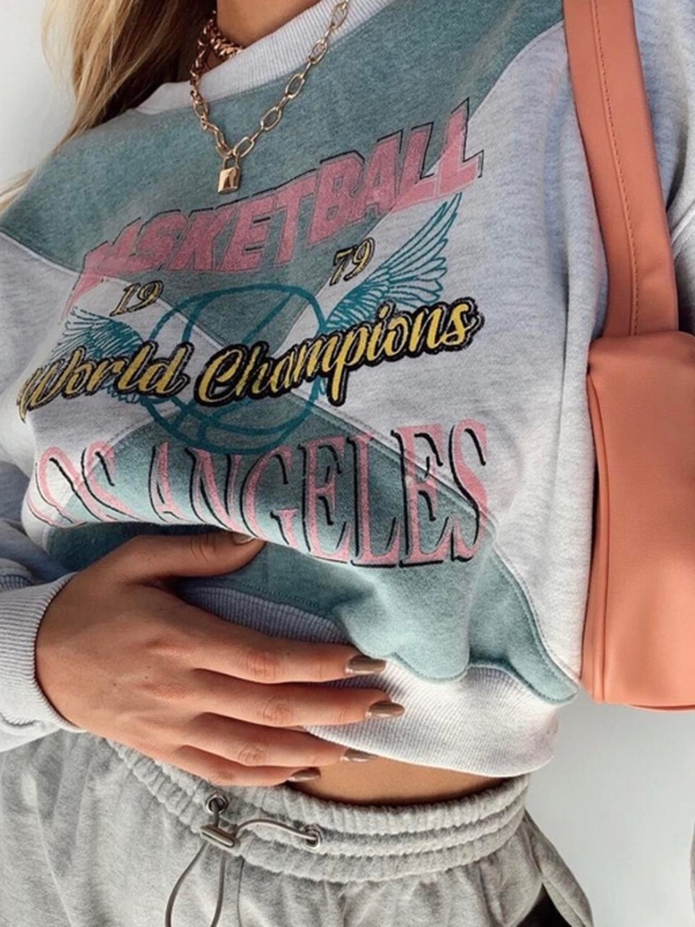 NWT Princess Polly Big Leagues Jumper Cropped Los Angeles Basketball Size 4